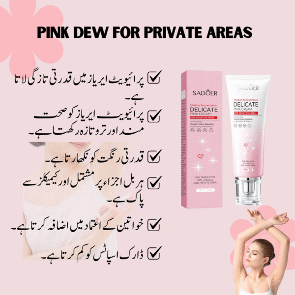 Delicate Pink Cream for Private Areas